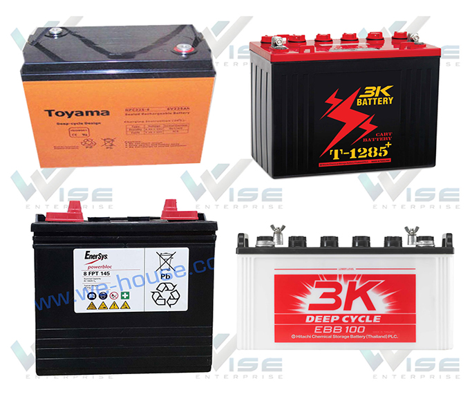 แบตเตอรี่รถทำความสะอาด/รถกอล์ฟ Deep Cycle Batteries