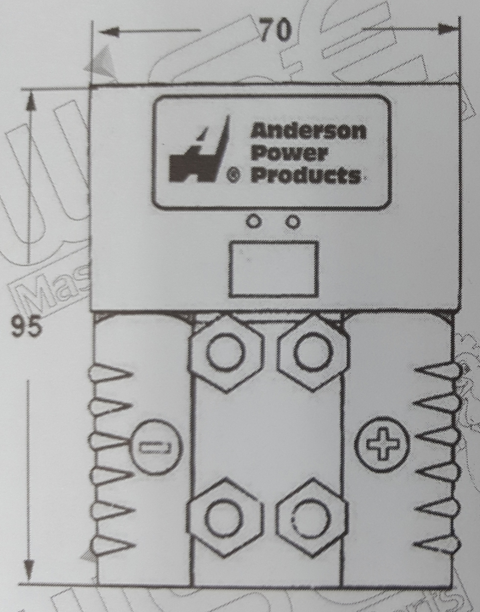 Connector, ANDERSON, SBE160 Yellow W/Aux