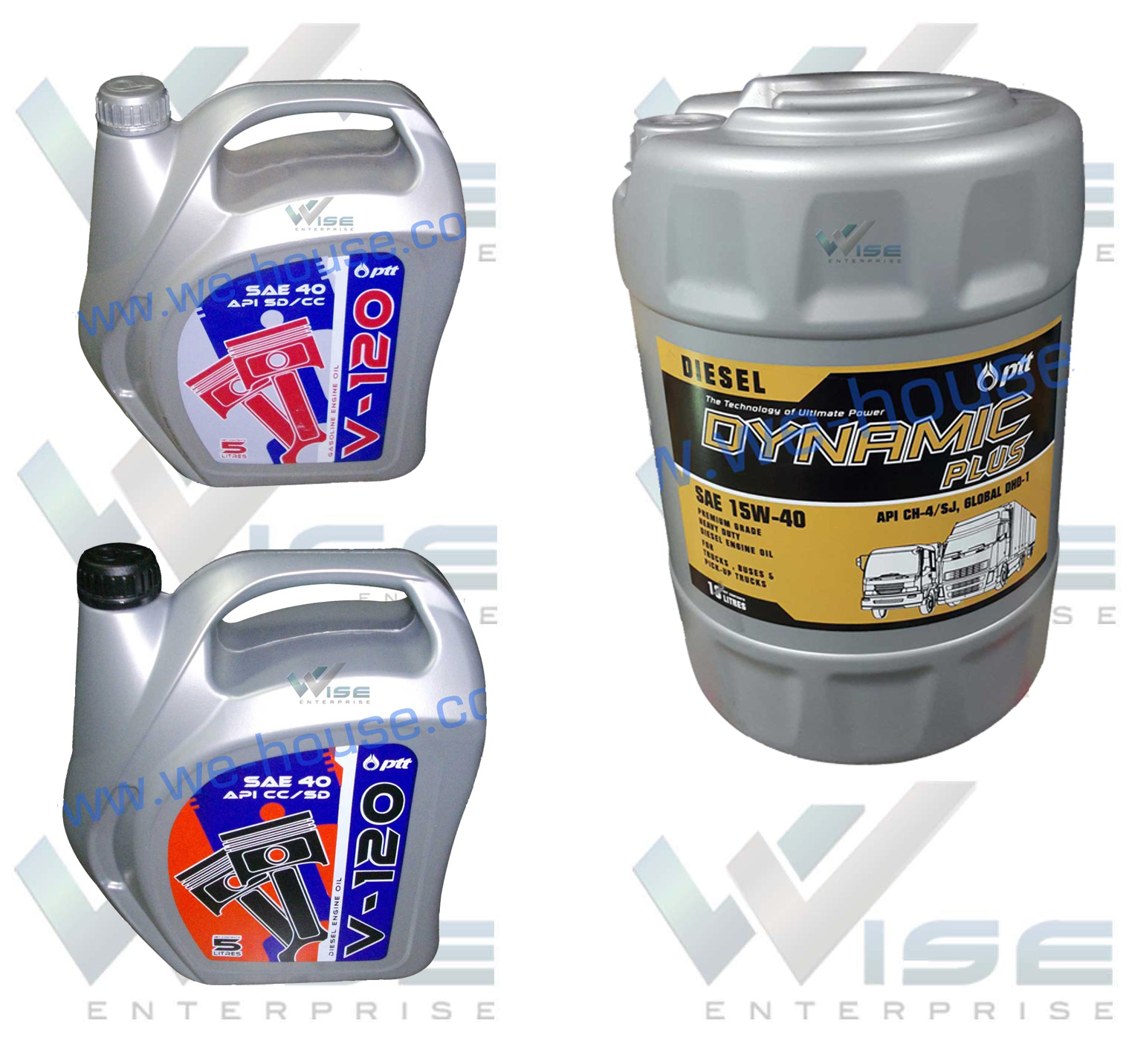 น้ำมันเครื่องยนต์ Engine Oil ปตท ไดนามิค พลัส PTT Dynamic Plus ดีเซล Diesel แก๊สโซลีน Gasoline SAE